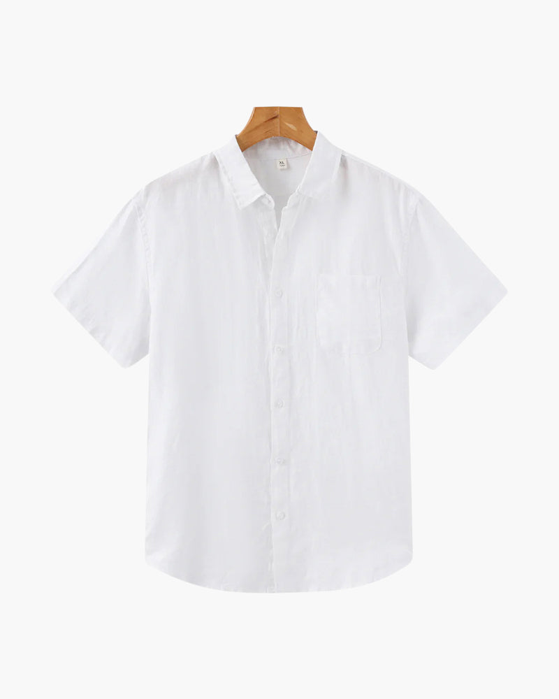 Mykonos Linen Short-Sleeve Shirt