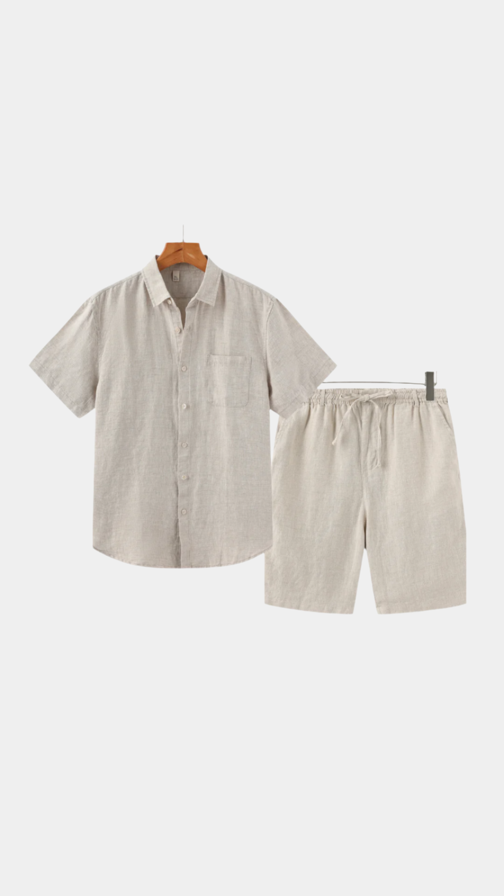 Athens Linen Shorts Set