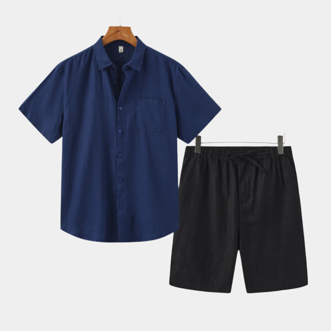 Athens Linen Shorts Set