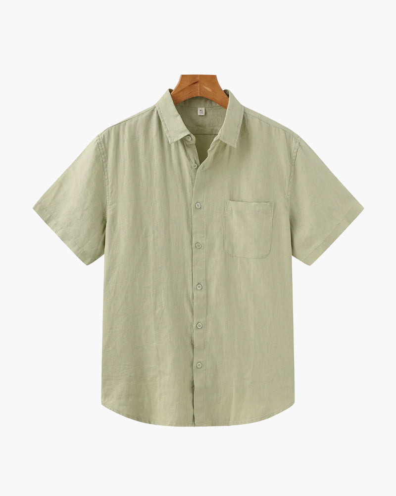Mykonos Linen Short-Sleeve Shirt