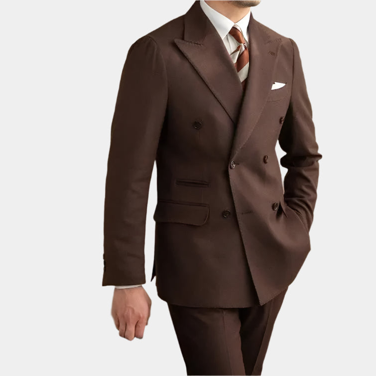 Elegant Belvedere Gabardine Suit Set (Jacket & Trousers)